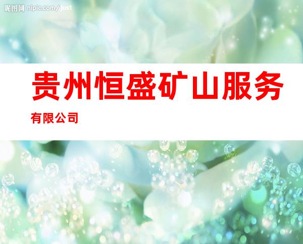 贵州恒盛矿山服务有限公司